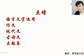 2021高考语文董腾押题课 有道精品课（冲刺班）（高清视频）百度网盘分享下载