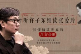 许子东：细读张爱玲（完结）mp3音频 百度网盘