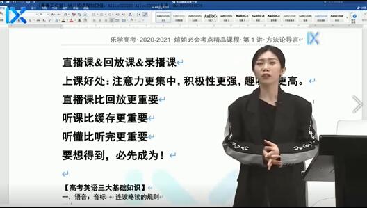 付煊屿2021届高考英语一轮复习-讲课截图(2)