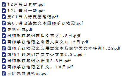 国家玮语文2021届高考复习第三阶寒假班-文件截图（2）