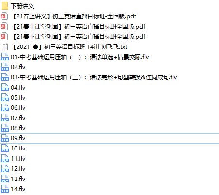 刘飞飞初三英语下学期目标班-文件截图(3)