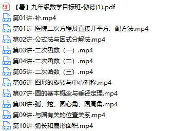 傲德初中初三数学课外辅导全年班-文件截图（2）