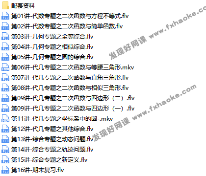 朱韬初三数学上册目标班讲课视频全集-文件截图(3)