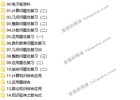 一鸣六年级数学下学期小升初课外辅导-文件截图（3）